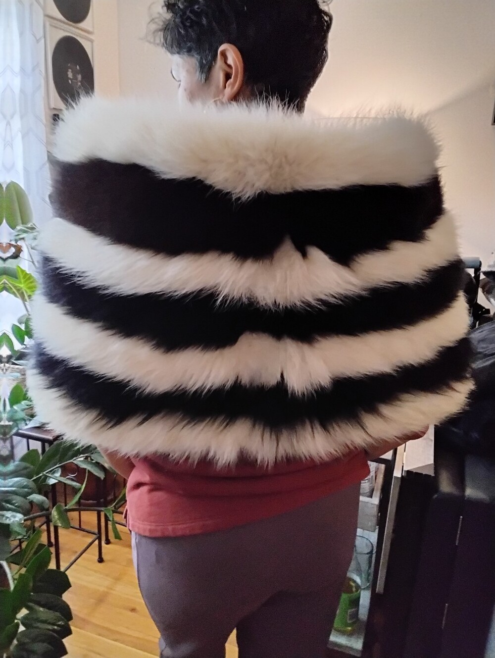 Fox Fur Cape, Shawl, Capelet Unique